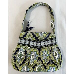 Vera Bradley‎ Hannah Purse Hand Bag Cambridge Pattern Blue Green Paisley Quilted